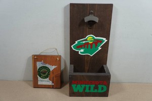Minnesota Wild Bottle Opener and Wall Hanger