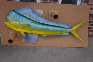 Fiberglass Mahi Mahi Trophy Mount Fish - 61" Long