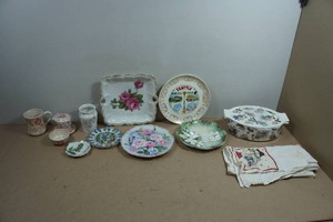 Assorted Painted Porcelain Dishes