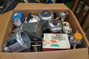 Assorted Vintage Coffee Makers and Accessories