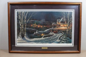 Framed Terry Redlin Print - Family Traditions - Signed Open Edition
