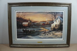 Framed Terry Redlin Print - Together for the Season - Signed Open Edition