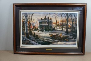 Framed Terry Redlin Print - Homeward Bound - Signed Open Edition