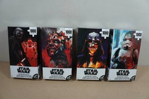 4 Star Wars 1,000-Piece Puzzles