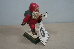 Vintage Leo Smith Santa Folk Art Figurine