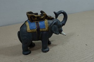 Vintage Cast Iron Elephant Mechanical Bank