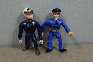 Vintage Police Academy Mahoney and Tackleberry Action Figures