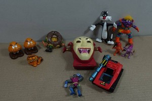Assorted Action Figures - Troll Warrior, Major Munch, Koopas, Sylvester