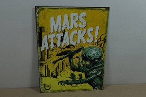 Topps Mars Attacks Metal Sign