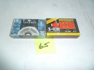 Brenneke KO Slug & Federal Power Shock Slug 12 Gage