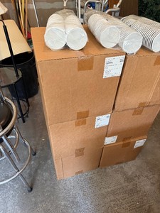 6 Large Cases of Brand New Microwavable Paper Cups&nbsp