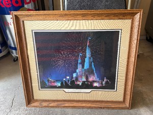 Framed 1986 Saint Paul Winter Carnival Ice Palace Print