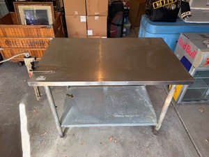 EDLUND Commercial Stainless Work Table