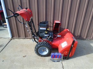 Snapper M1227 snow blower. Very nice condition. Power chute. Electric start. Top of the line! Tested & works. As shown.