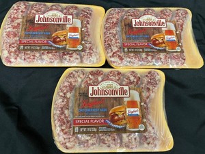 H - Johnsonville Leinenkugel's Oktoberfest Beer Bratwurst 19oz (Lot of 3)