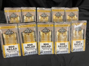 N - Great American Deli Egg Salad Sandwiches 4.8 Oz (Lot of 10)