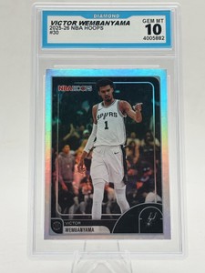 2025-26 Topps NBA Hoops Victor Wembenyama #30 DSG GEM MINT 10