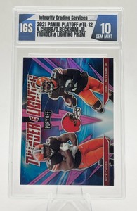 2021 Panini Playoff Thunder and Lightning Prizm Nick Chubb  Odell Beckham Jr.#TL-12 IGS GEM MINT 10