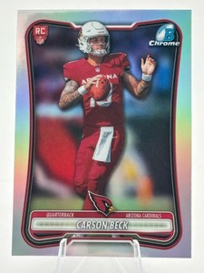 2026 Bowman Chrome Football Carson Beck Red Rookie Logo Variation #BBR-4