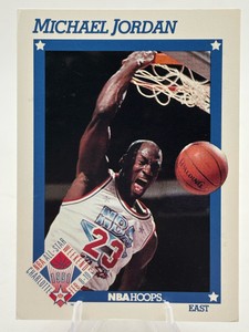 1991-92 NBA Hoops Michael Jordan #253 All-Star Chicago Bulls Basketball Card