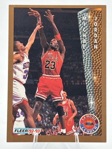 1992-93 Fleer Michael Jordan League Leader #238 Basketball Card