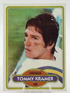 1980 Topps Football Tommy Kramer #138 Rookie Card Minnesota Vikings