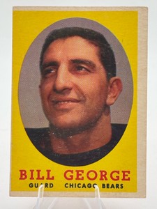1958 Topps Football Bill George #119 Football Card HOFer