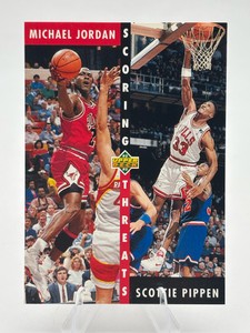 1992-93 Upper Deck Michael Jordan  Scottie Pippen Scoring Threats #62 Basketball Card