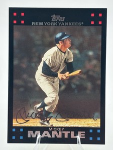 2007 Topps Mickey Mantle #7 Baseball Card