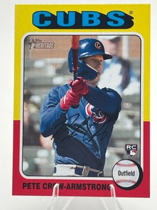 2024 Topps Heritage Pete Crow-Armstrong #177 Rookie Card