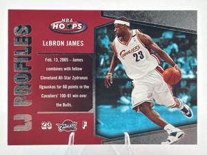 2005-06 Fleer NBA HoopsLJ Profiles LeBron James #LBJ-2 Basketball Card