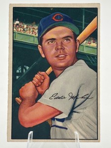 1952 Bowman Baseball Eddie Miksis #32 Baseball Card