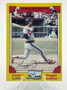1982 Drakes Big Hitters Reggie Jackson #19 Baseball Card