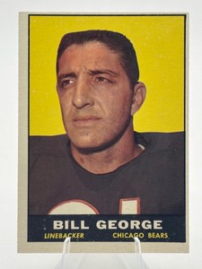 1961 Topps Bill George #16 Football Card