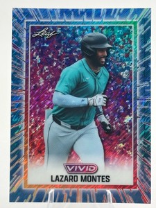2025 Leaf Vivid Lazaro Montes Seattle Mariners Prospect #148 Numbered 11 Baseball Card