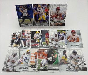 Leaf Football Rookie Card Lot - Jordan Love  Joe Burrow  Justin Jefferson  Bijan Robinson  Bo Nix and More