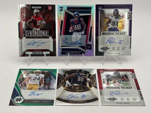 NFL Autograph Football Card Lot