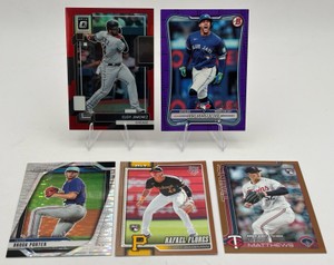 Lot of 5 MLB Inserts  Parallels - George Springer 250, Zebby Matthews 2025, and More