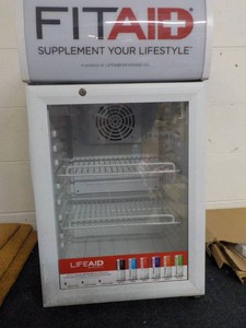 Life and Beverage Co. Small Fridge with Lights 29 x 16