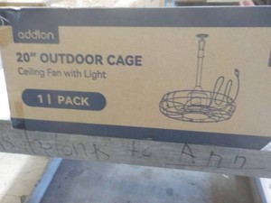 Addlon 20 Outdoor Cage Ceiling Fan with Light