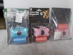 3 Litter Bag Dispenser and Refill Bags