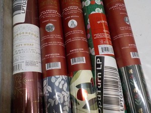 5 rolls of Holiday Gift Wrapping Paper- variety of patterns
