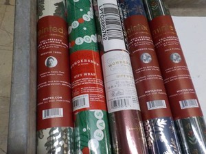 5 rolls of Holiday Gift Wrapping Paper- variety of patterns