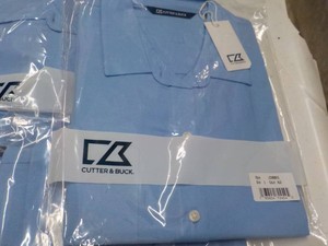 12 Blue Cutter and Buck size L Long Sleeved Shirts