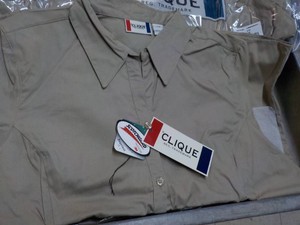 12 Clique short sleeve work shirts size Large