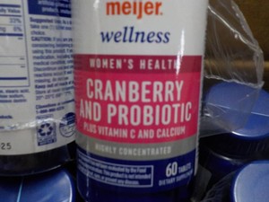 Case of Meijer Cranberry and Probiotic Dietary Supplements