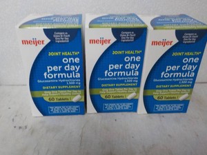 3 boxes Meijer One Per Day Formula Dietary Supplements - exp 0327