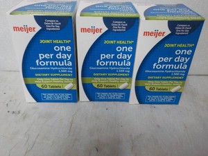 3 boxes Meijer One Per Day Formula Dietary Supplements - exp 0327