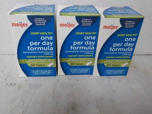 3 boxes Meijer One Per Day Formula Dietary Supplements - exp 0327