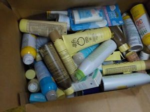Large Box of Variety of Sunscreen